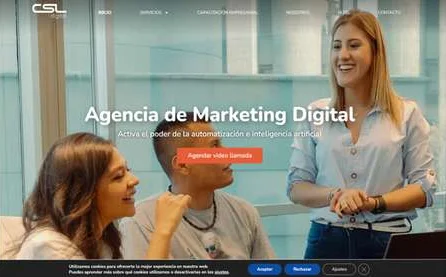 Página web de Agencia CSL