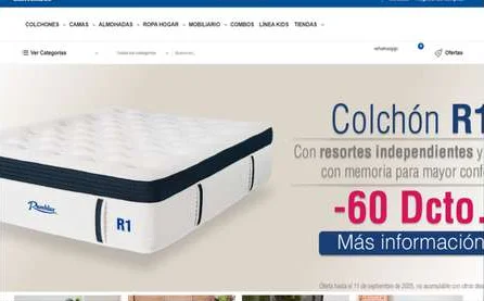 Página web de Colchones Rambler